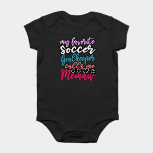 My Favorite Soccer Player Baby Bodysuit